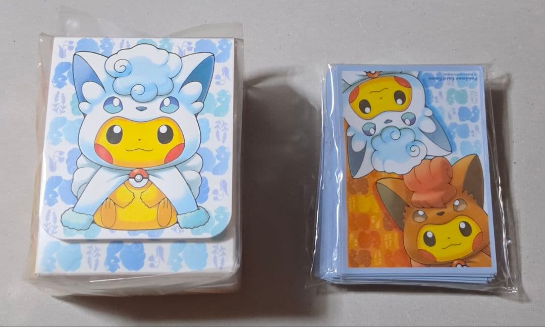 阿罗拉罗康 & 洛康蓬乔的皮卡丘甲板盒 & 甲板屏蔽套装