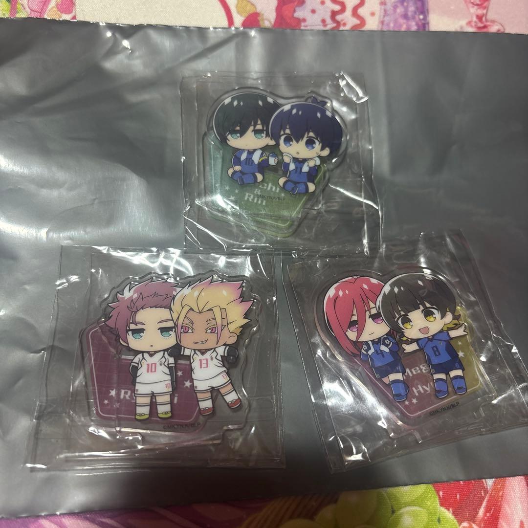 Blue Lock Petit Acrylic Stand Duo Collection, 3-Piece Set