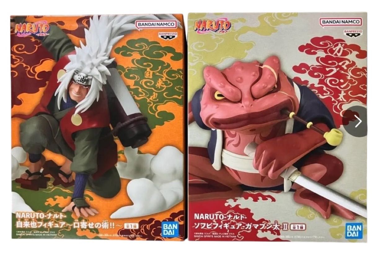 NARUTO Jiraiya Figure Summoning Technique Gamabunta Sofubi 2-Piece Set