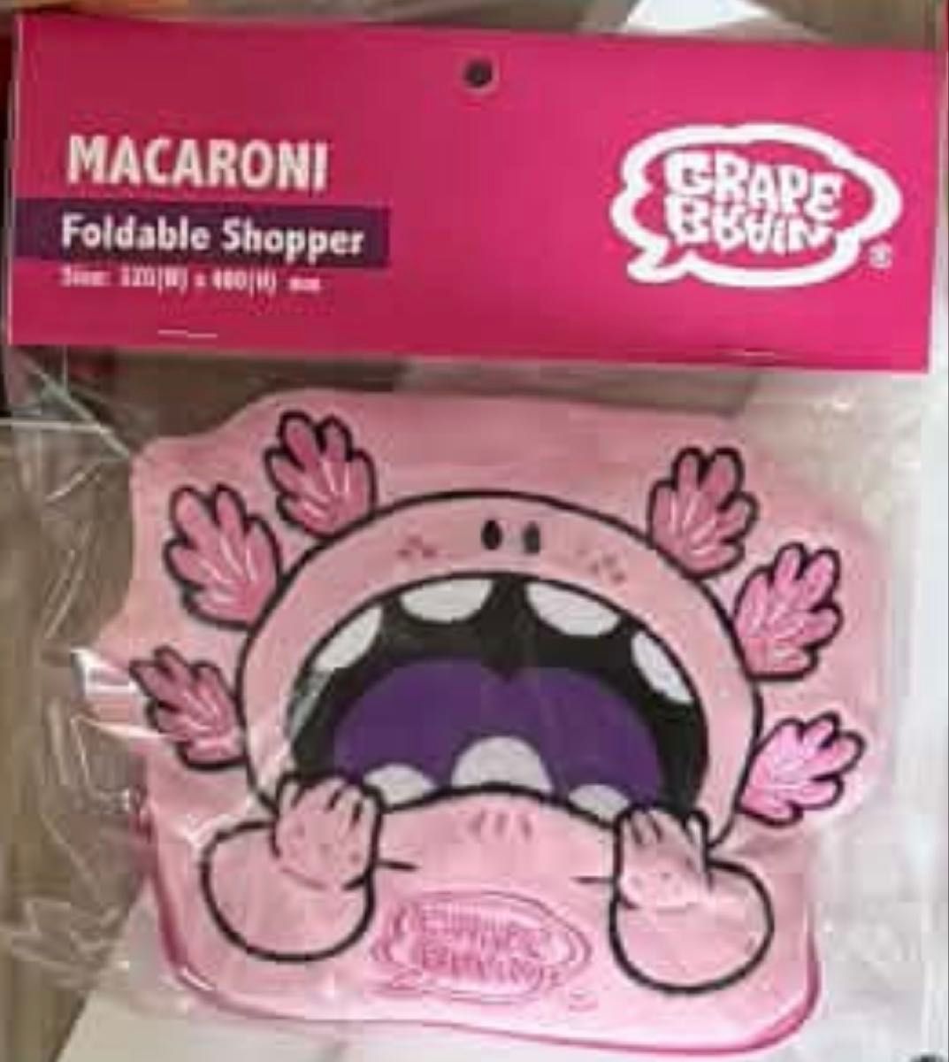 New GRAPE BRAIN Makaroni Eco Bag Tote Bag emDASH headlockstudio pandead