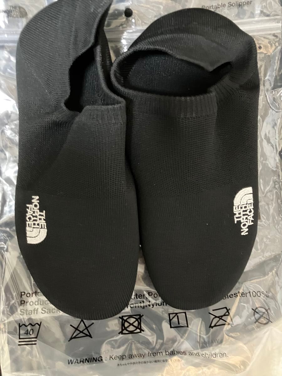THE NORTH FACE アウトドア ポータブル ソリッパー スリッパ ユニセックス ブラック NN82370-KK