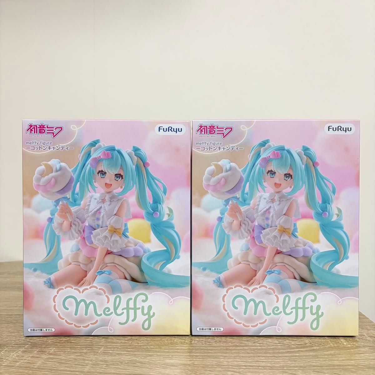 Hatsune Miku melffy figure cotton candy set of 2