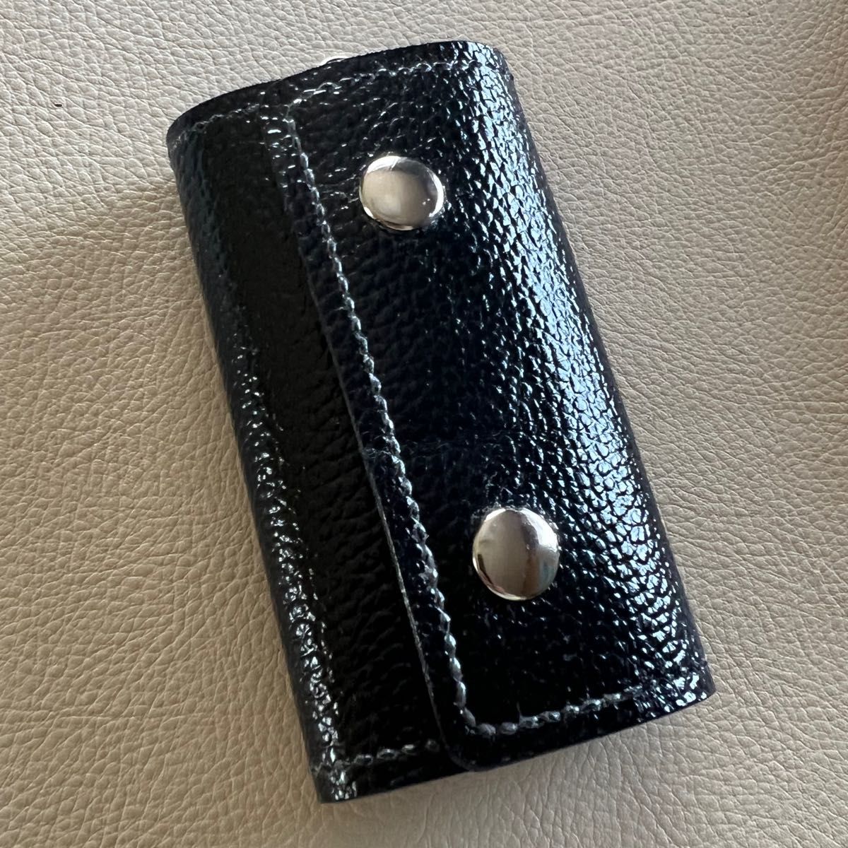 真皮钥匙包 4联 手工制作 ☆钥匙扣 手缝 皮革 新品 圣诞促销