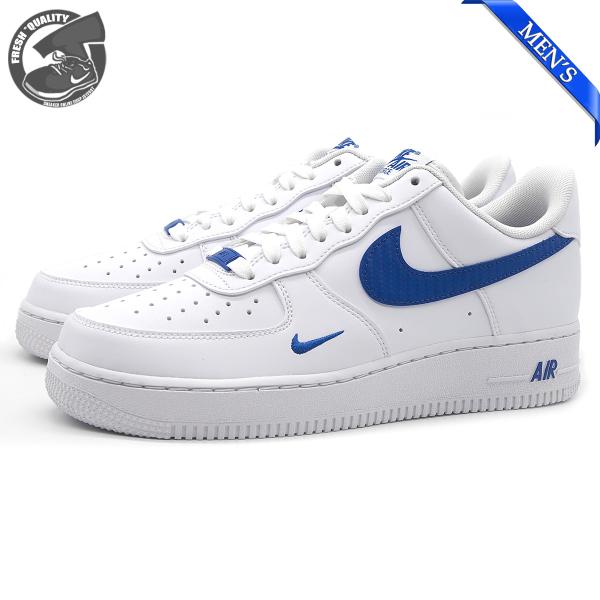 【並行輸入品】ナイキ エアフォース 1 07 ホワイト/ゲームロイヤル メンズ NIKE AIR FORCE 1 '07 WHITE/GAME ROYAL IV5732-100