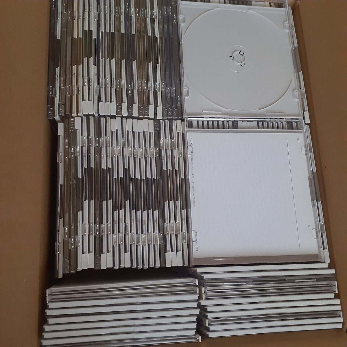 CD 盒子 DVD 空盒子 100个装 透明 白色 空盒 CD 盒子 CD 空盒