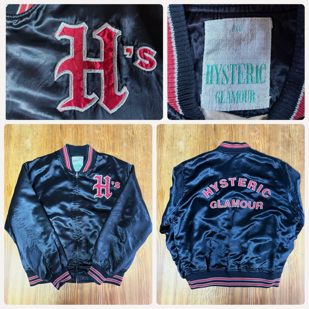 复古 80s 90s Hysteric Glamour 男装F 夹克 刺绣标志
