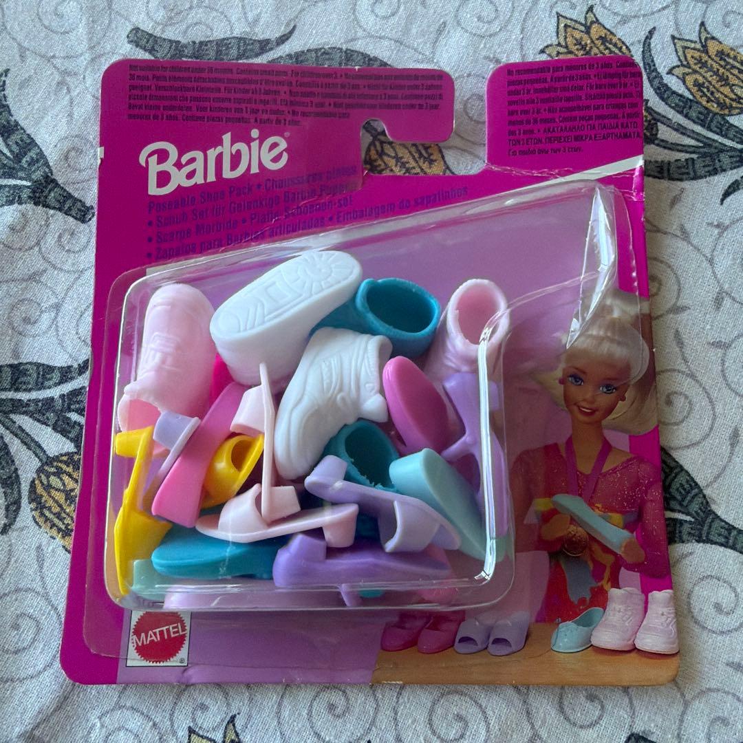 Barbie Poseable Shoe Pack Mattel Loafers Sneakers