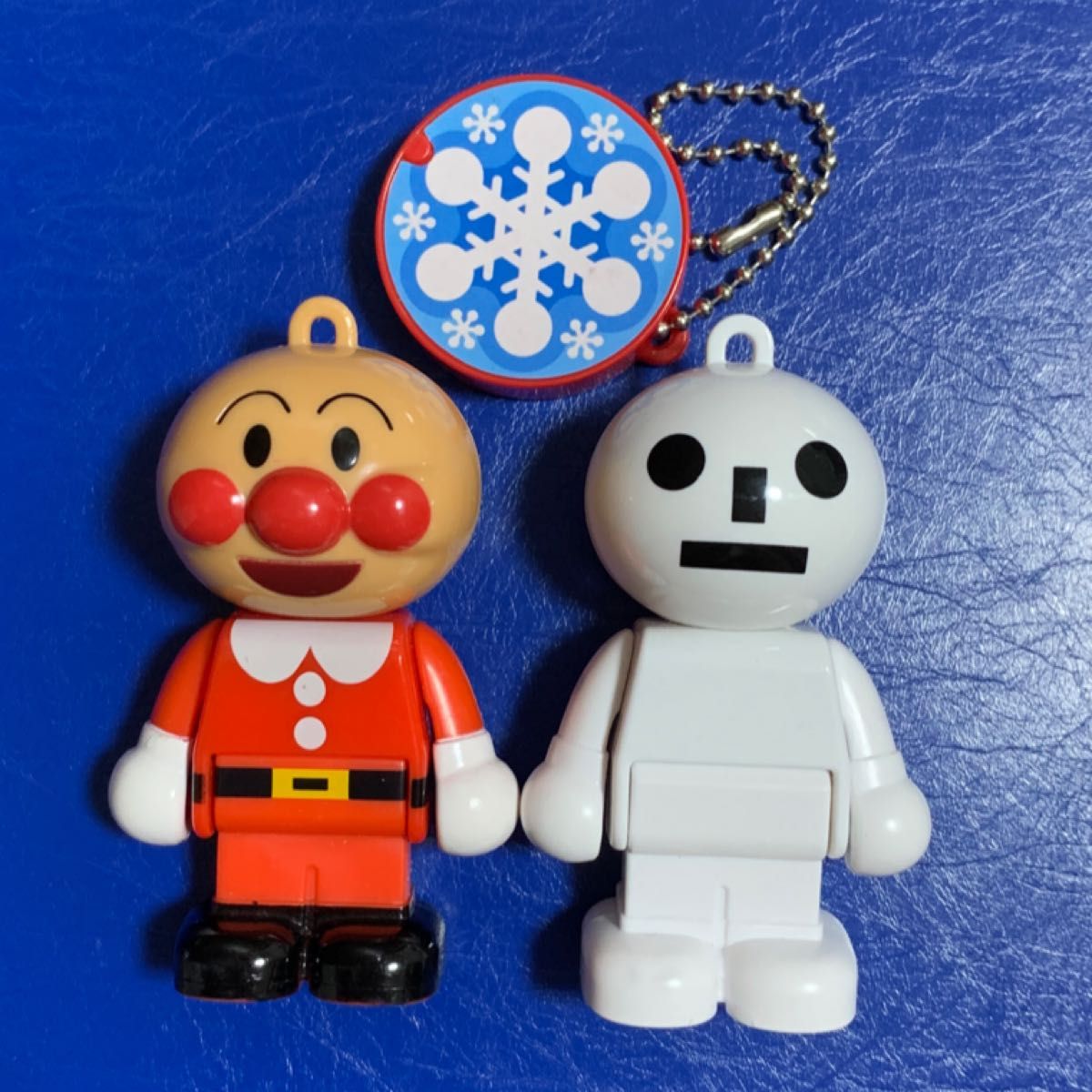面包超人 BlockLabo 手办 2件套装 钥匙扣 冬季 雪 圣诞