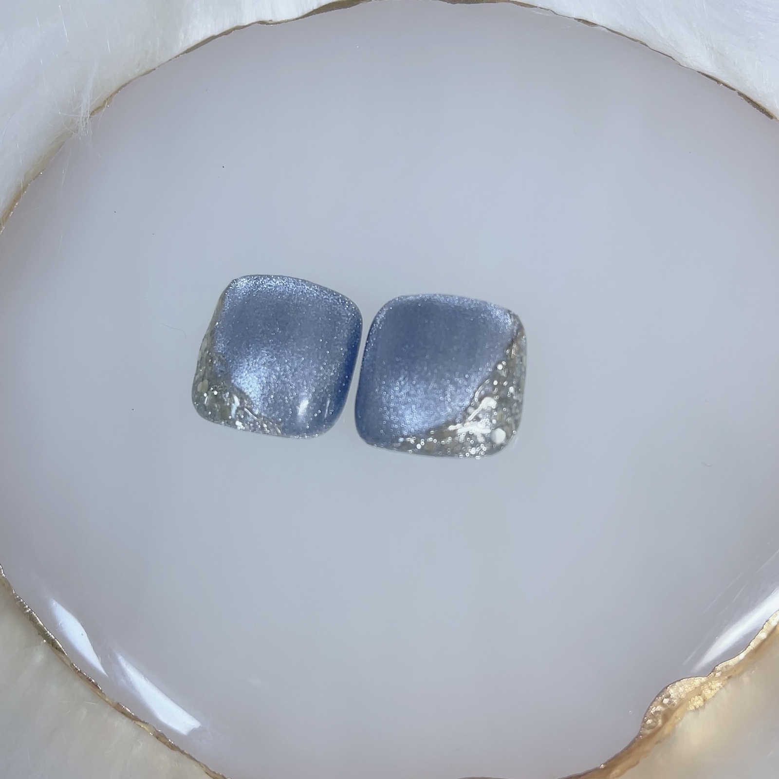 Summer foot nail nail nail nail magnet nail blue nail