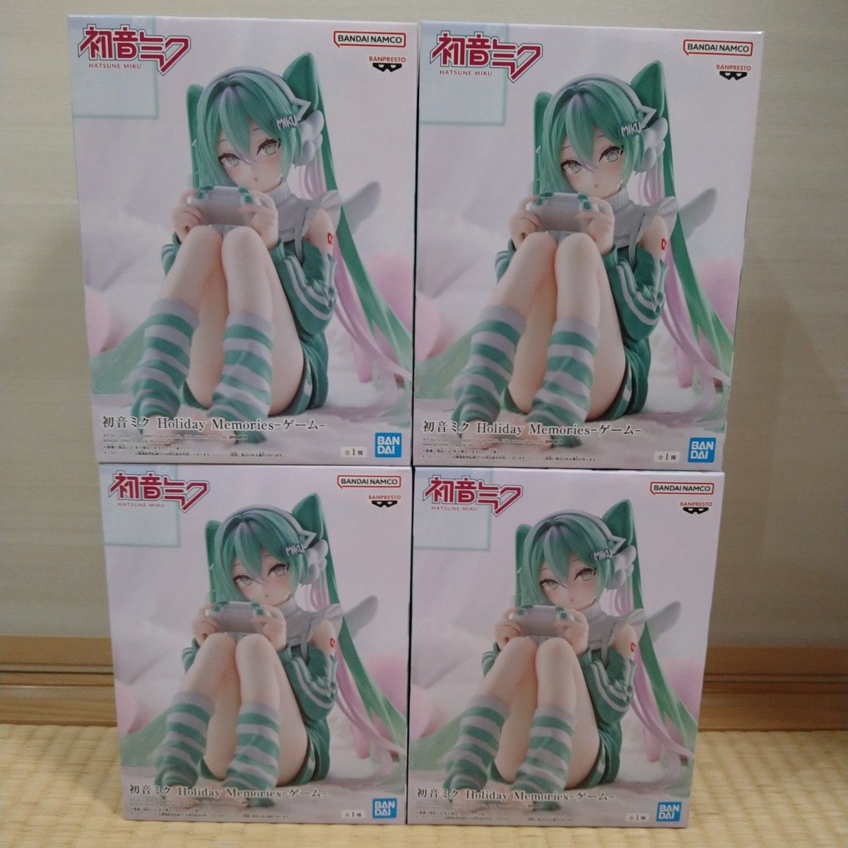 初音未来 手办 Holiday Memories 游戏 4个套装