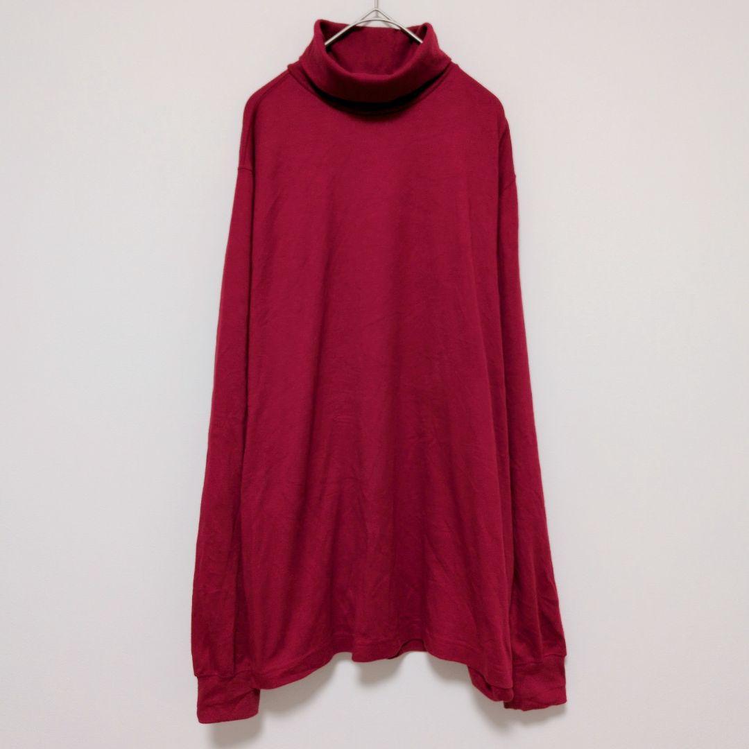 Excellent Condition ♥ Lands' End Turtleneck Long-Sleeve Solid Knit Top [XL] Red Doll