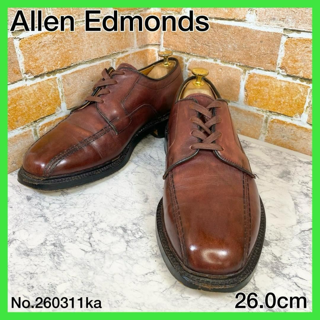 【男士品牌皮鞋】艾伦·埃德蒙兹 Swirl Toe 棕色 皮革 26.0 艾伦·埃德蒙兹 商务鞋