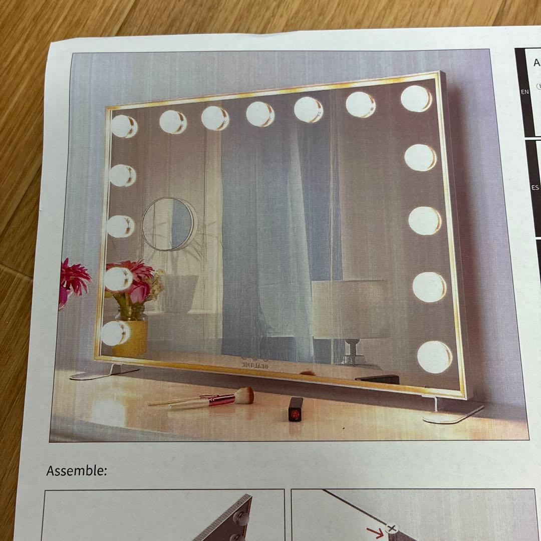 LED Actress Mirror with Light, Tabletop Vanity Mirror