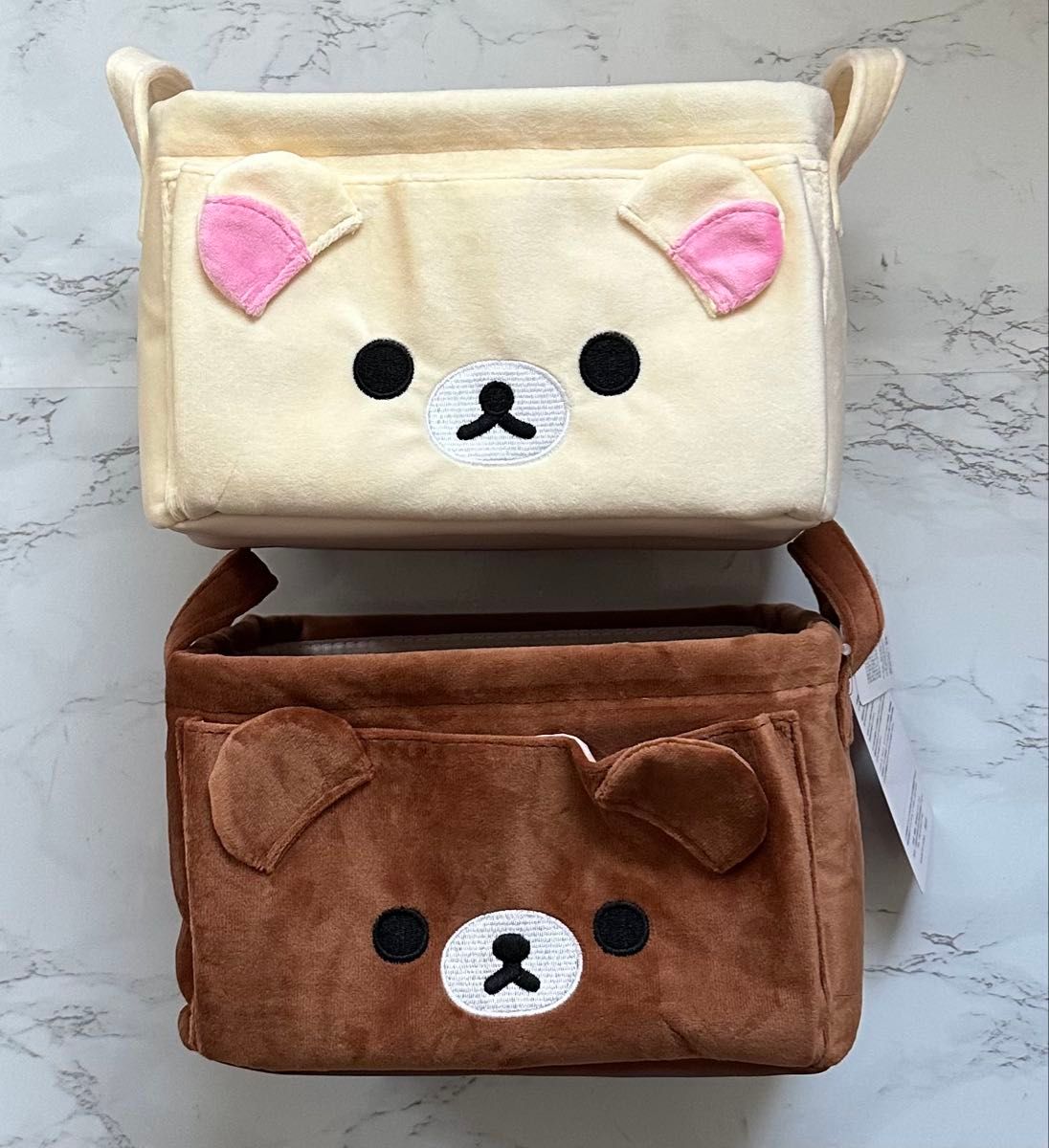 ★New Korilakkuma Chinese black bear set Shimamura divider storage case storage box cosmetic pouch
