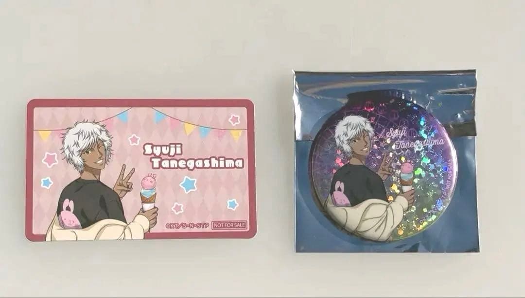 The Prince of Tennis Cosmo World Game Bonus Can Badge Card Tanejima