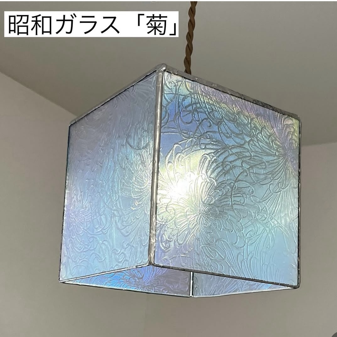 虹色昭和复古玻璃“菊”吊灯