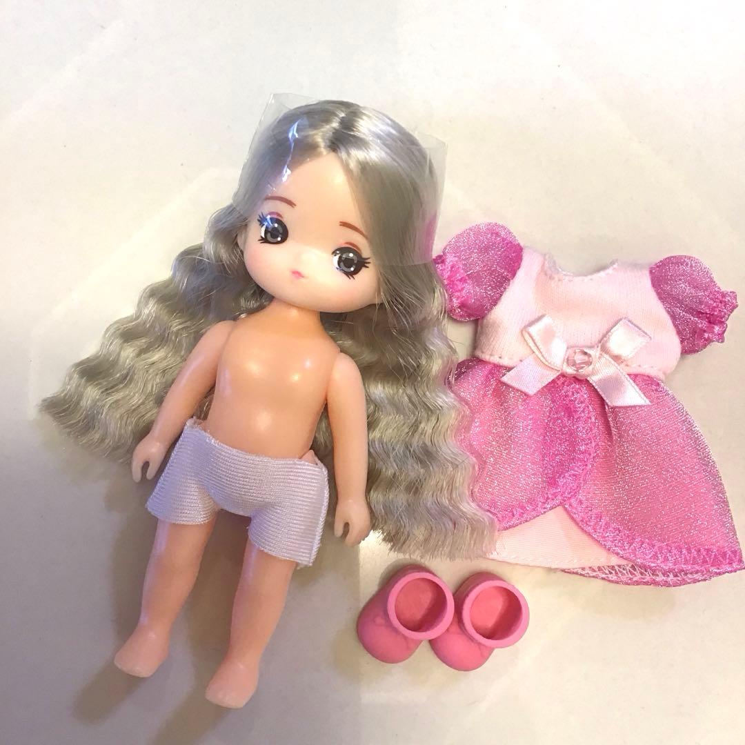 Rika-chan Castle Doll Class Miki-chan Middle Parting Raw Silver
