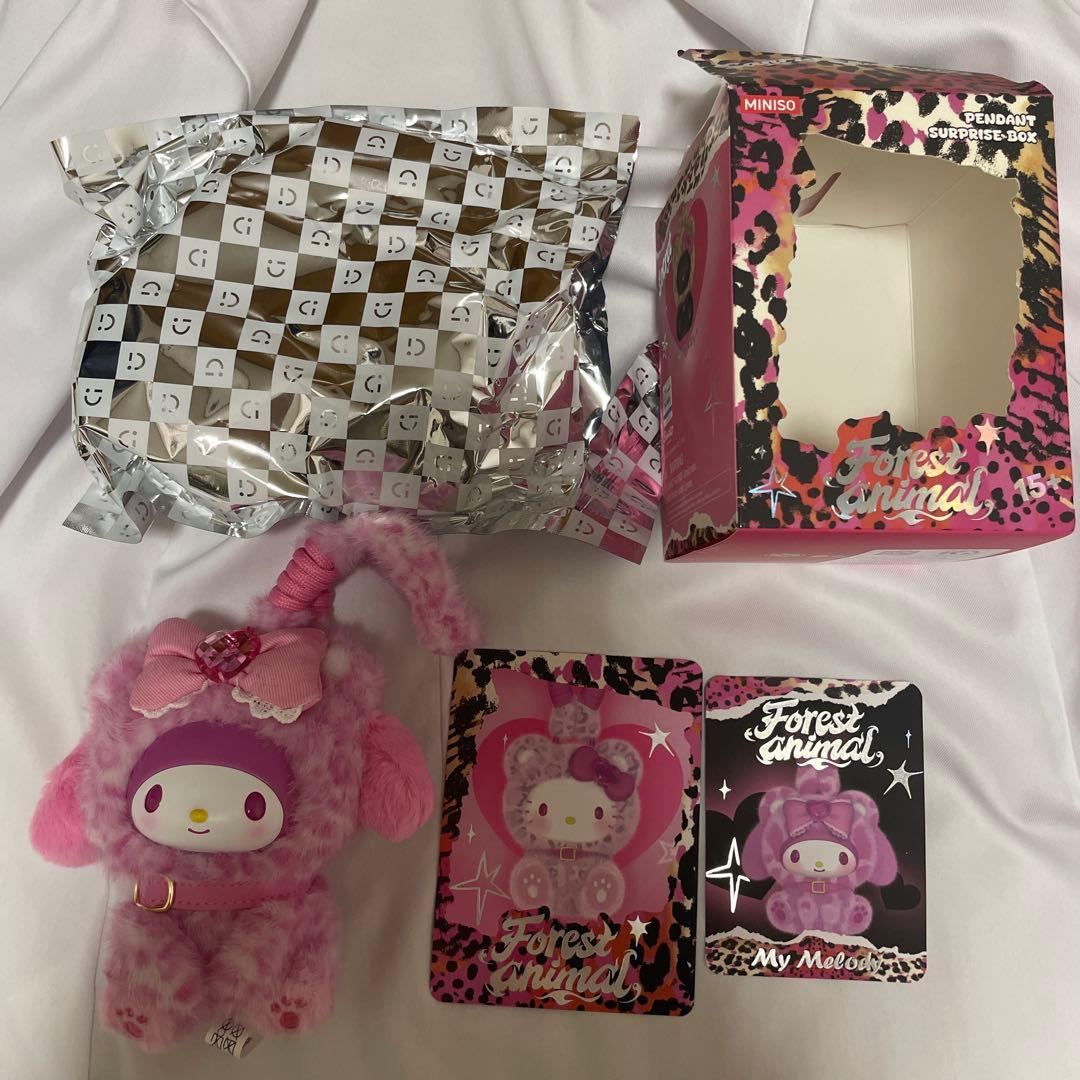 海外限定 MINISO 三丽鸥森林动物美乐蒂毛绒玩具