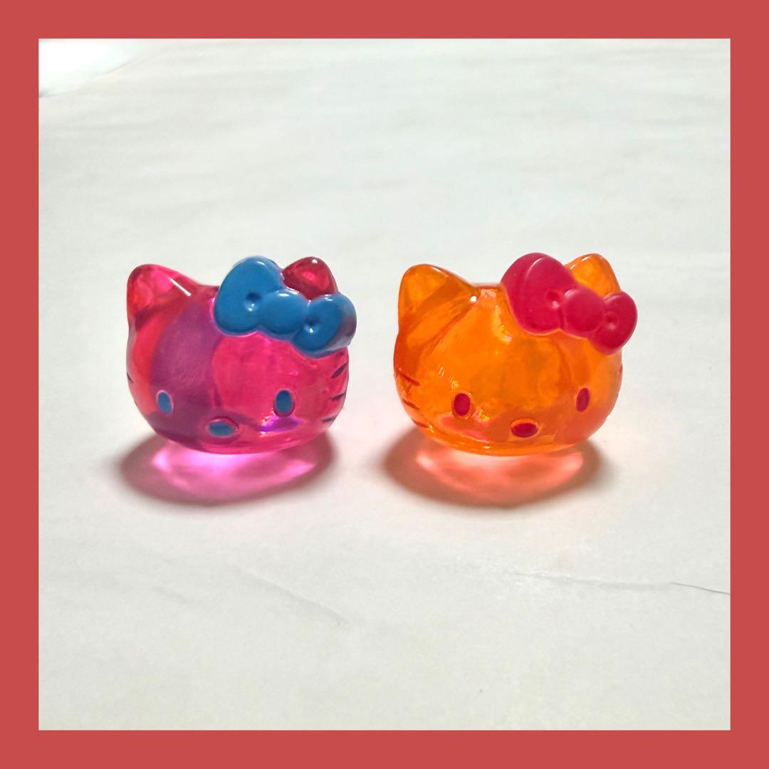 Hello Kitty Clear Mini Figure 2-Piece Set Retro