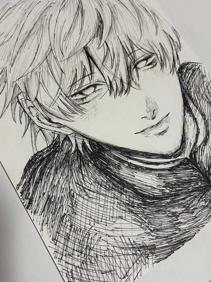 手绘插图 黑白 传统钢笔画
