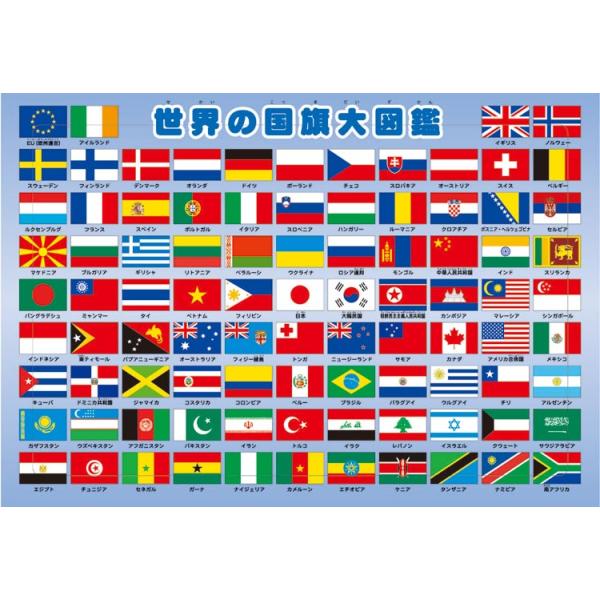 拼图 63片 世界国旗大图鉴    APO-25-227
