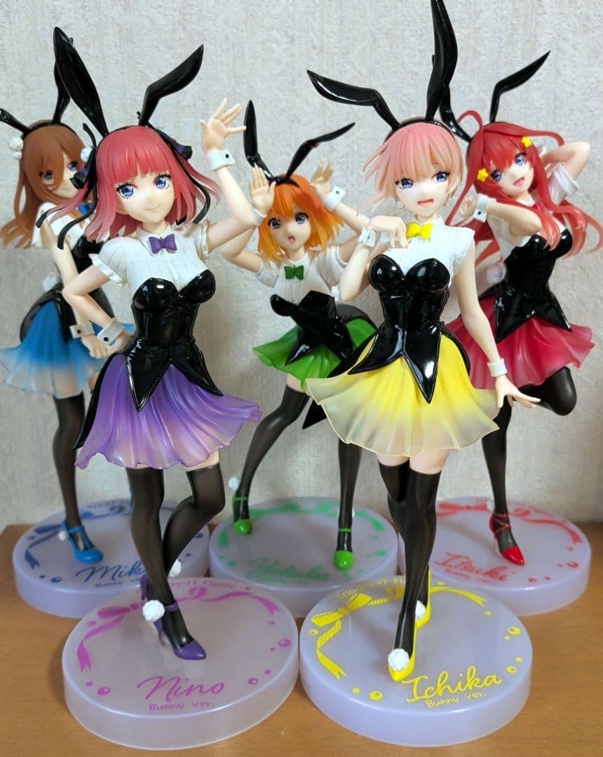 The Quintessential Quintuplets Bunny Figure Set (No Box)