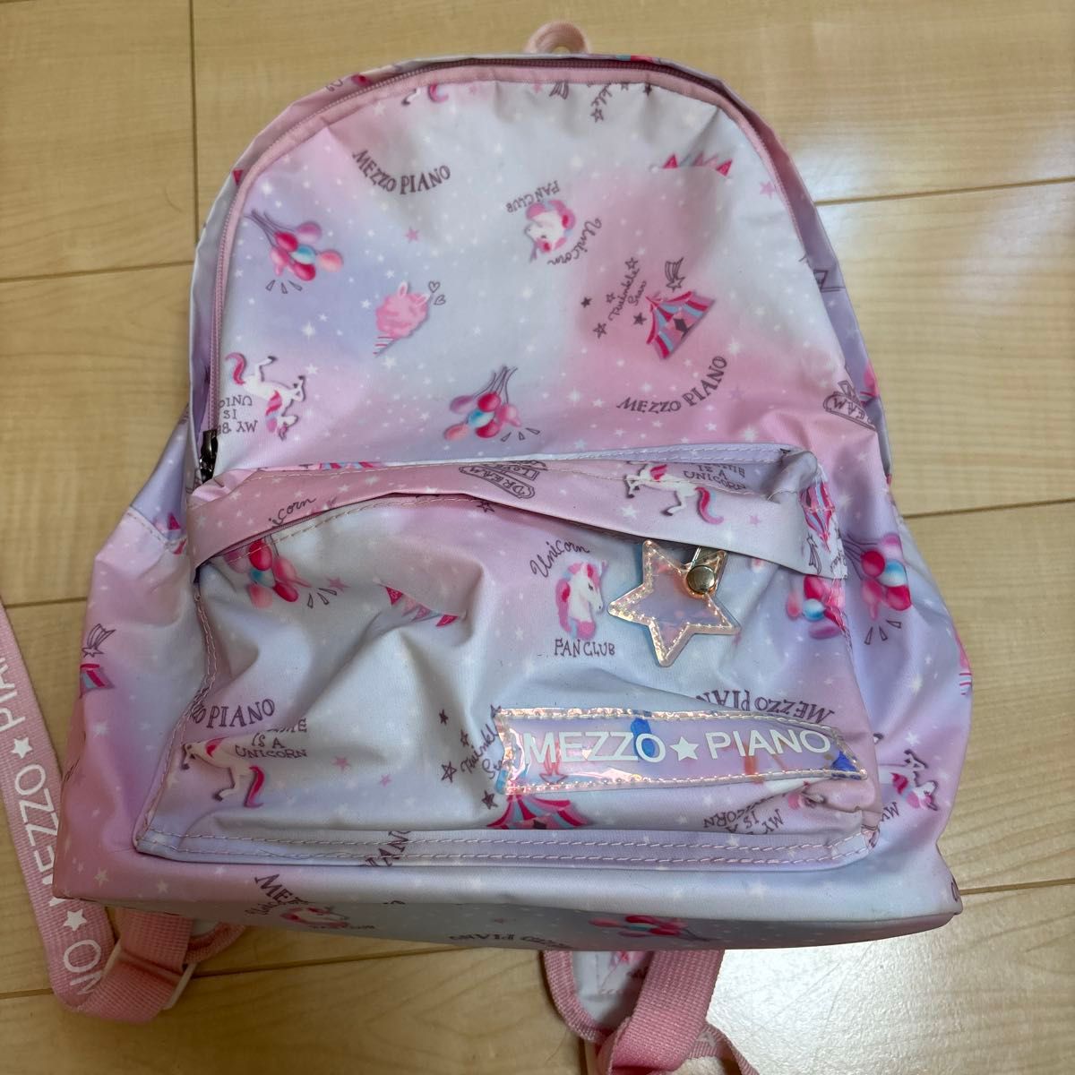 Mezzo Piano 双肩背包 适合3至6岁 二手九成新 独角兽 梦幻可爱风 粉色