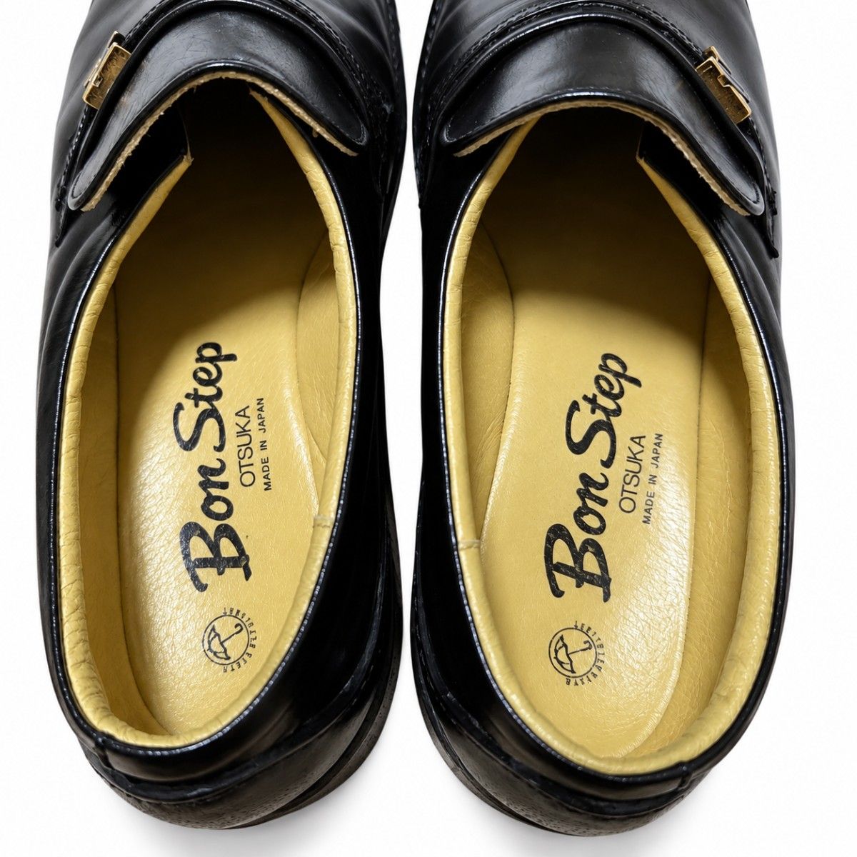 品相极佳 大冢制鞋 Bon Step 5170 真皮乐福鞋 3E 日本制造 25厘米
