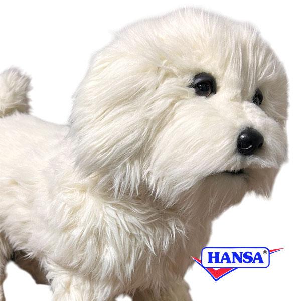 HANSA 汉萨 毛绒玩具 8745 马尔济斯犬 狗 动物逼真