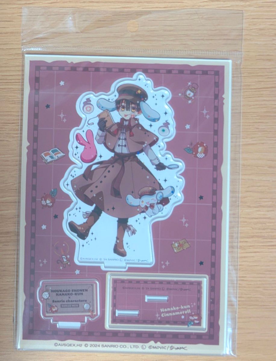 Jibaku Shounen Hanako-kun Sanrio Characters Acrylic Stand Hanako-kun Cinnamoroll