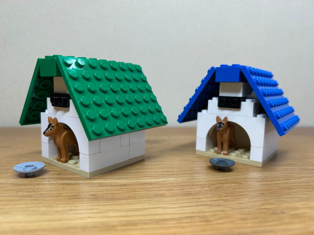 【带2个狗狗、2个盘子】乐高LEGO狗窝 (狗屋) 2个套装