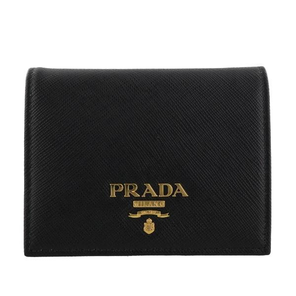 PRADA普拉达双折钱包女士黑色1MV204 QWA F0002 NERO