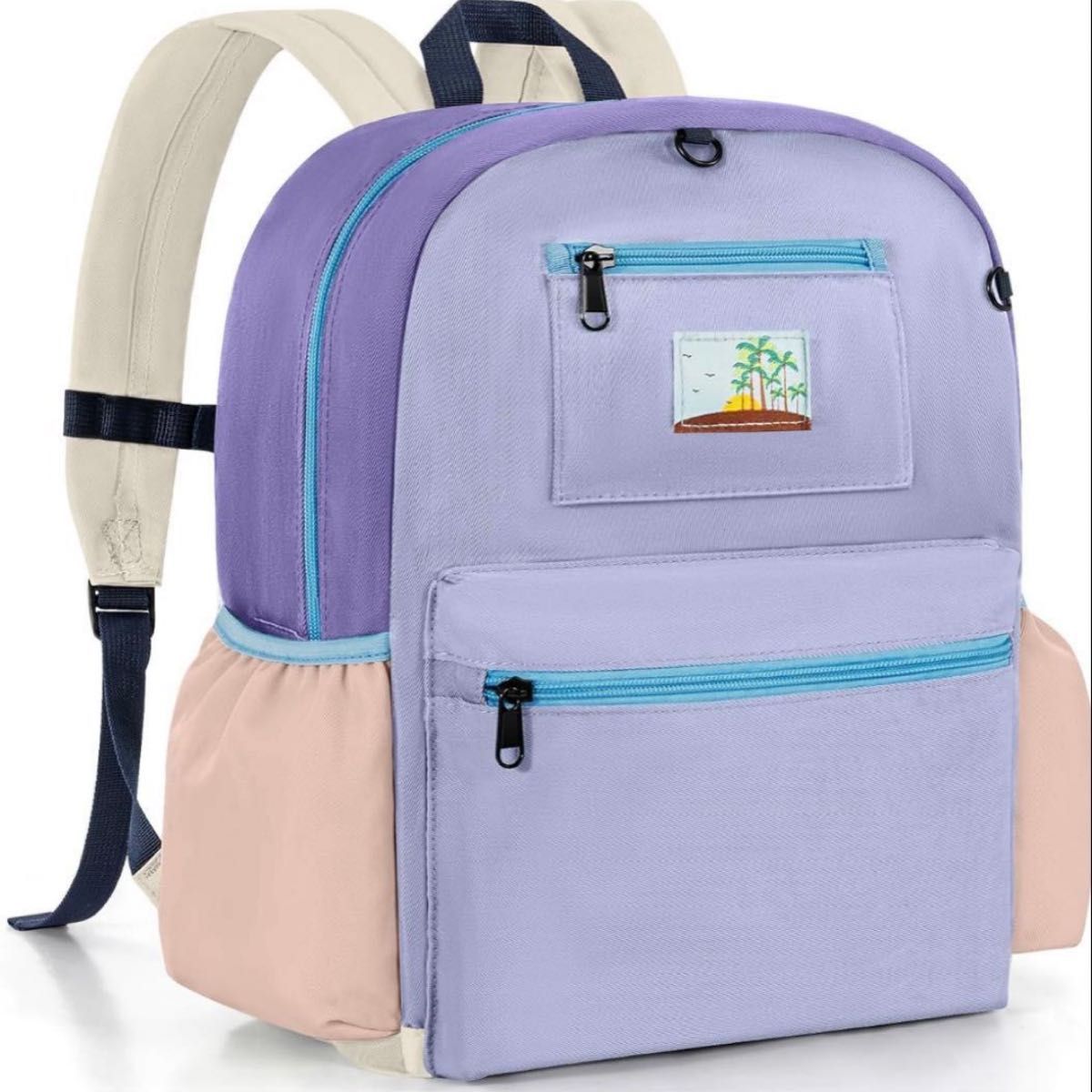 Kids Backpack, Colorful, For School/Outings, Lightweight, Breathable, Back Mesh, Boys/Girls