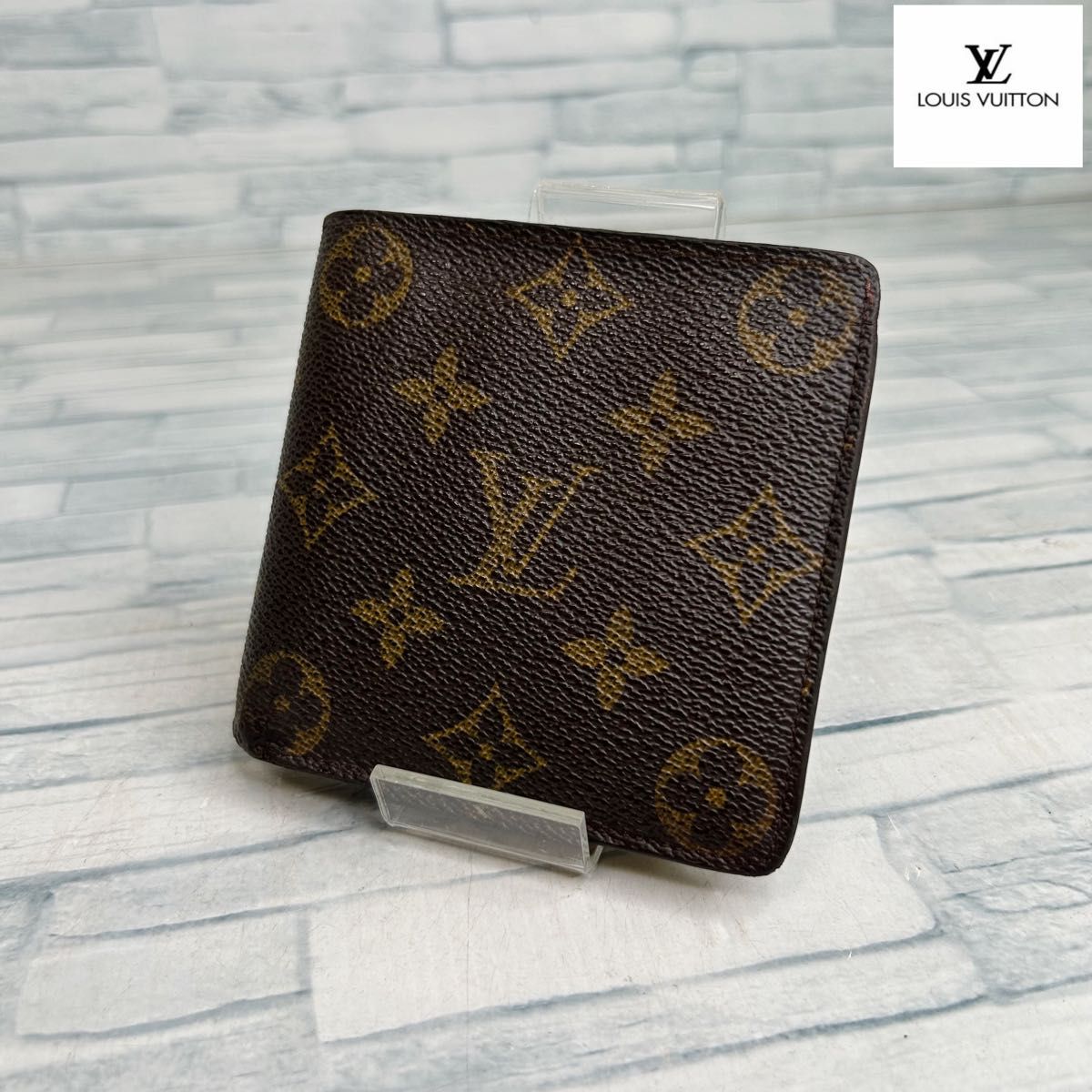 極美品 60 LOUIS VUITTON ルイヴィトン 二つ折り財布 fp4