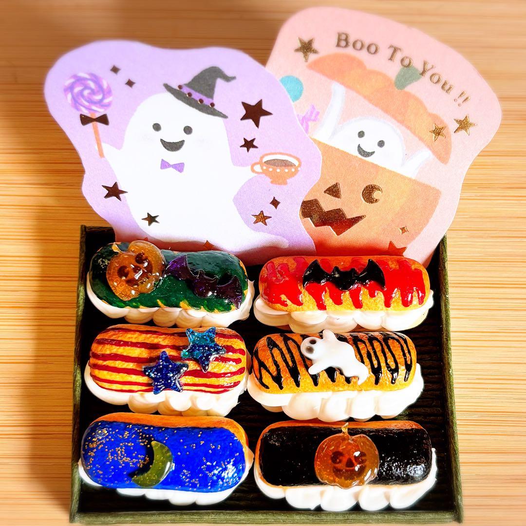 Halloween Miniature Food Eclair Food Sample Handmade Sylvanian