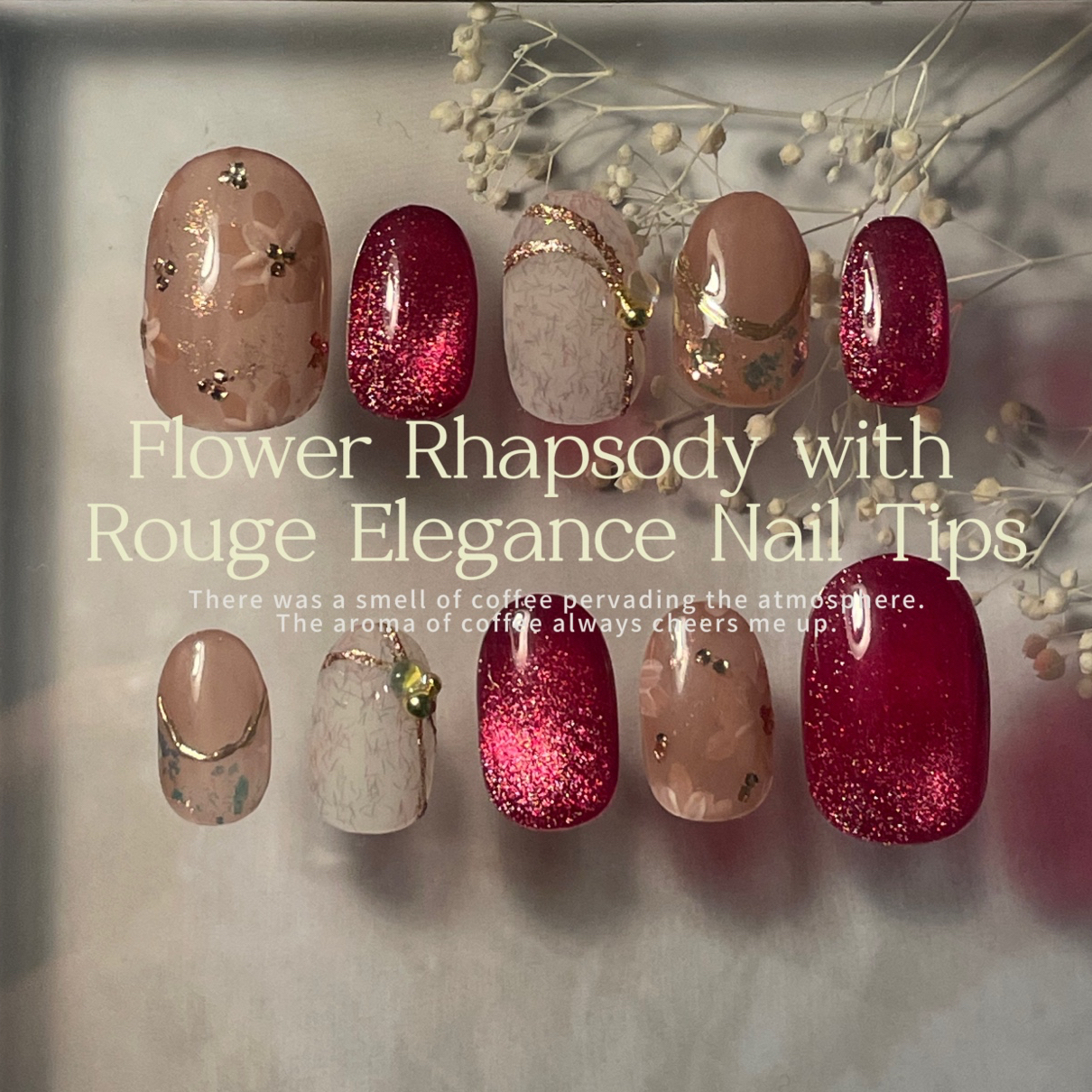 Rouge Elegance Flower Rhapsody Nail Tip