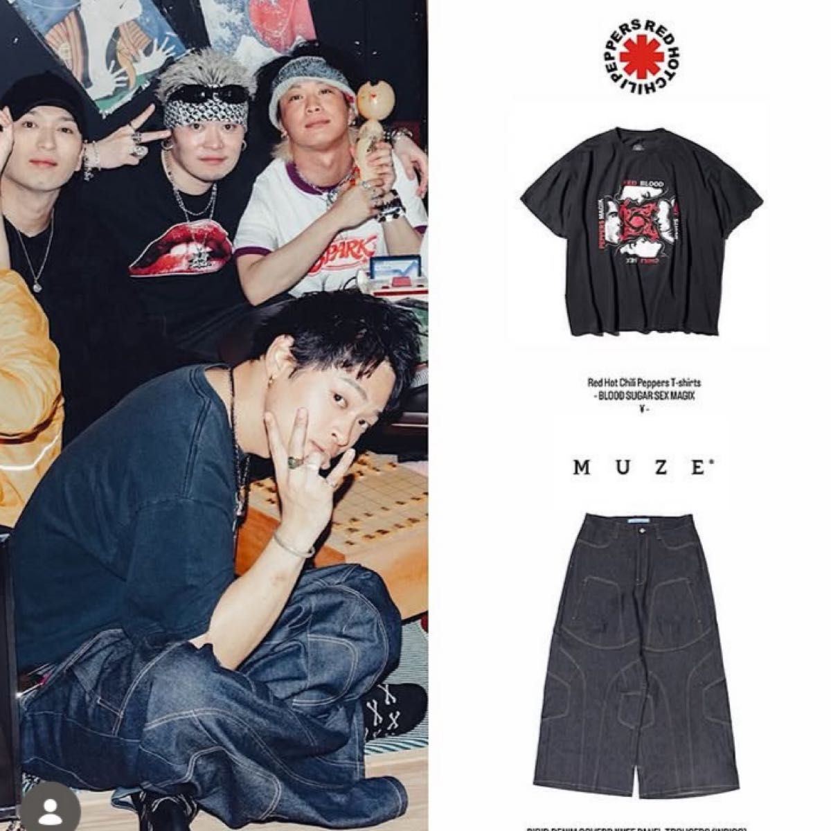 Red Hot Chili Peppers t恤衫山中拓也MUZE
