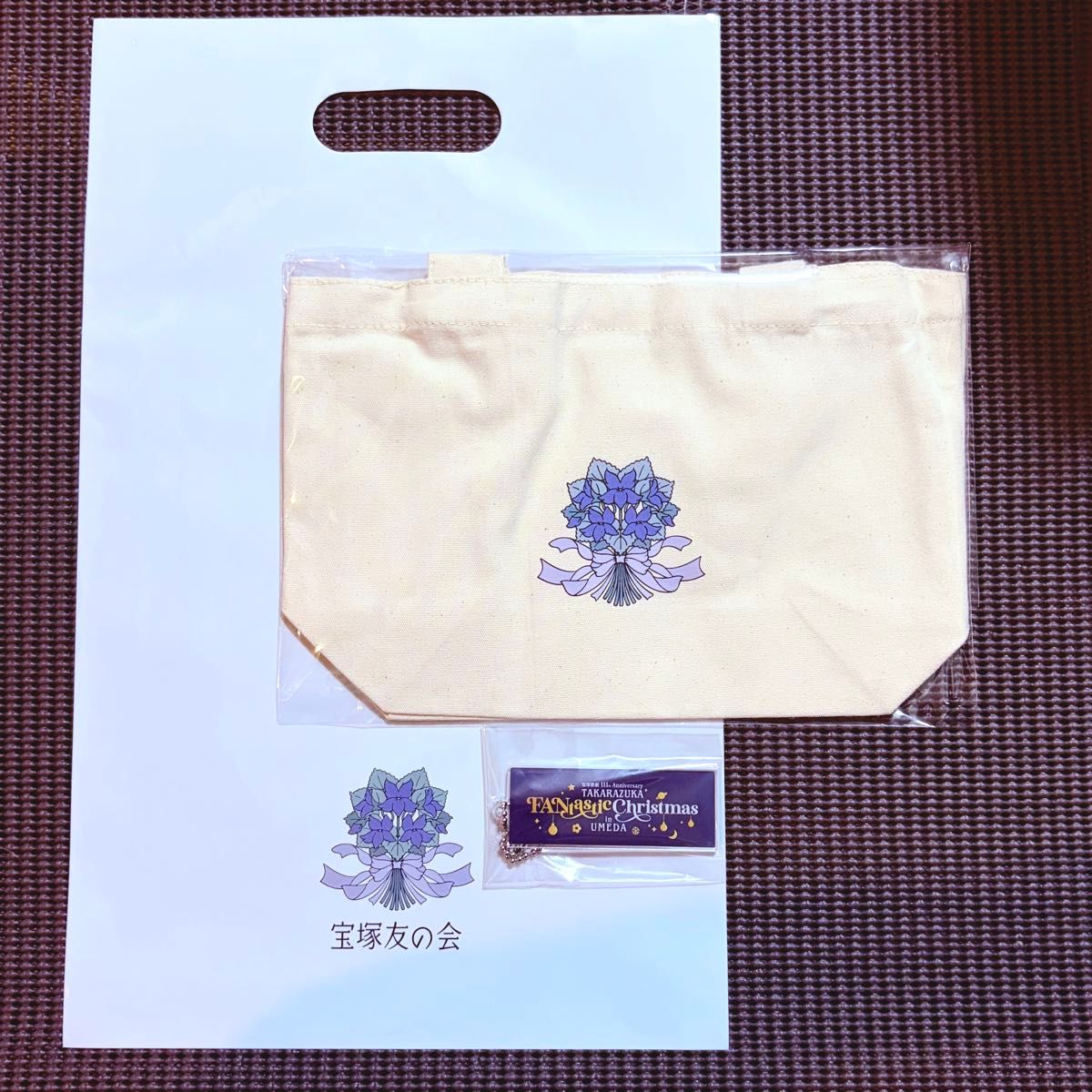 Takarazuka Friends Club FANTASTIC CHRISTMAS in UMEDA Tote Bag Keychain Set