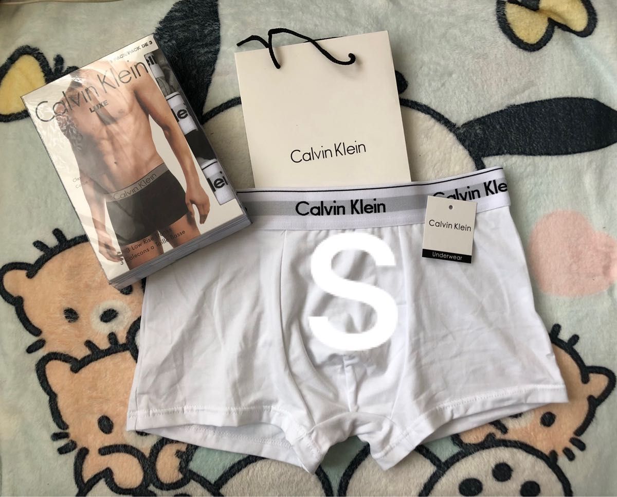 男士 Calvin Klein 卡尔文·克莱恩 平角内裤 平角裤 白色 S码 全新