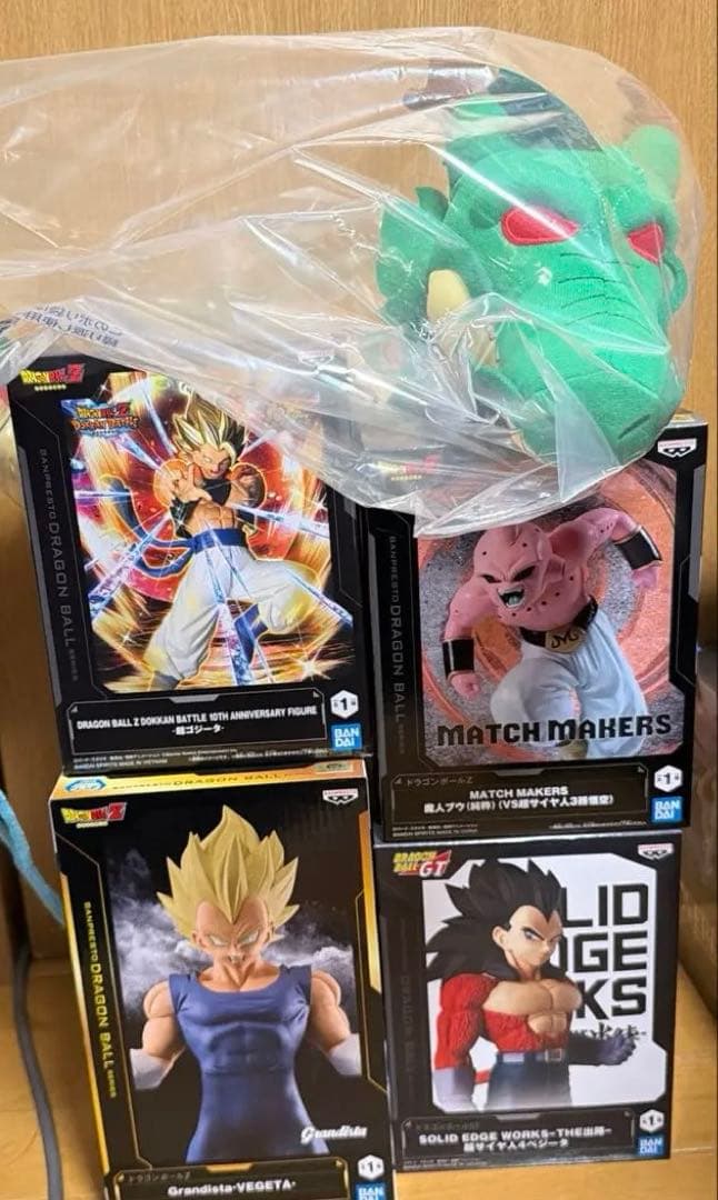 Grandista 贝吉塔 超级悟天克斯 魔人布欧 神龙毛绒玩具