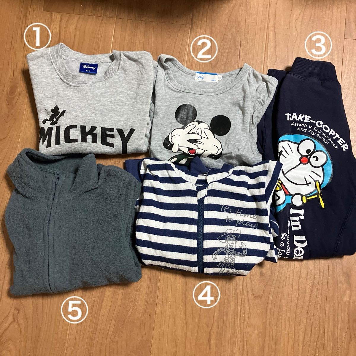 男の子 子供服 まとめ売り 110cm 5点セット ほぼキャラクターもの