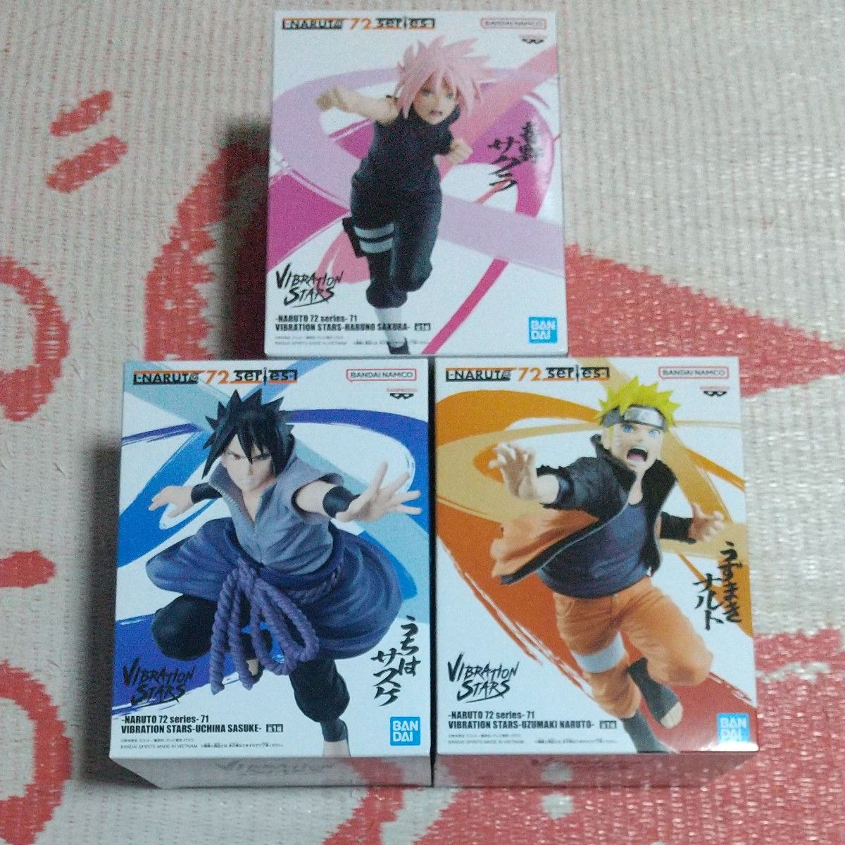 NARUTO 72 series 71 VIBRATION STARS フィギュア 3種セット ナルト サスケ サクラ