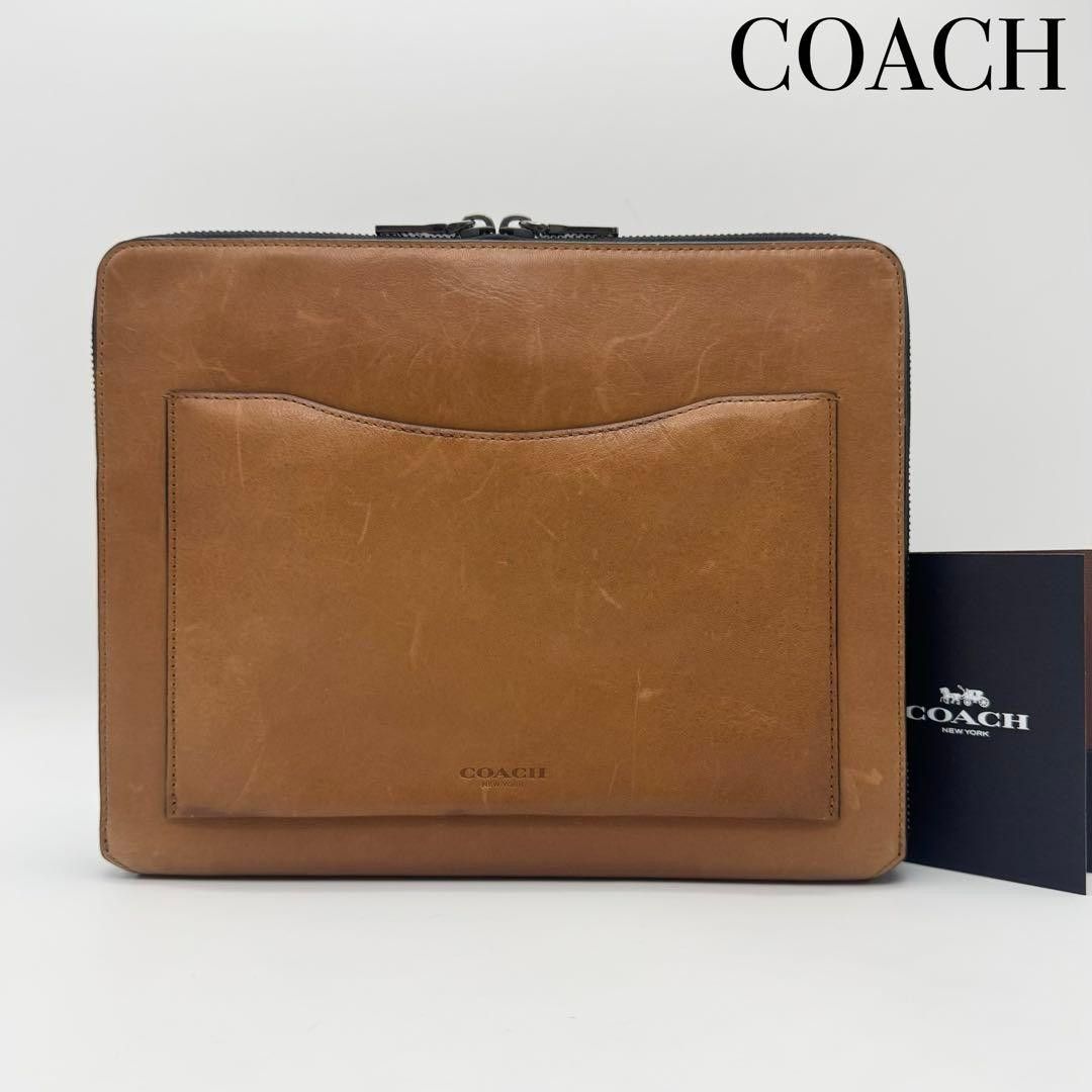 COACH教练离合器包第二包激光棕奶糖女士男女兼用