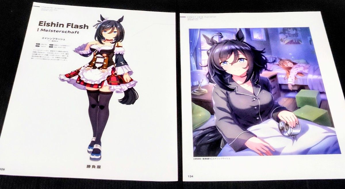 【219】赛马娘・爱司闪光・ A4 海报×2张 & 画框1个附赠套装(比赛服&插画))