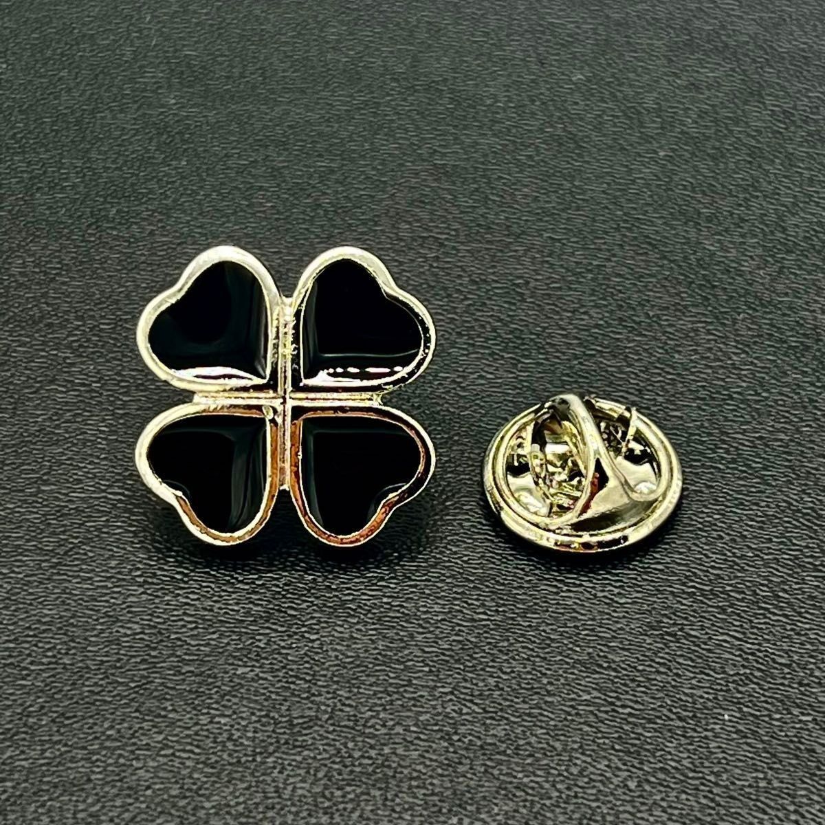 PN001 翻领别针 四叶草 别针徽章 胸针 别针胸针 配饰 四叶草别针 幸运