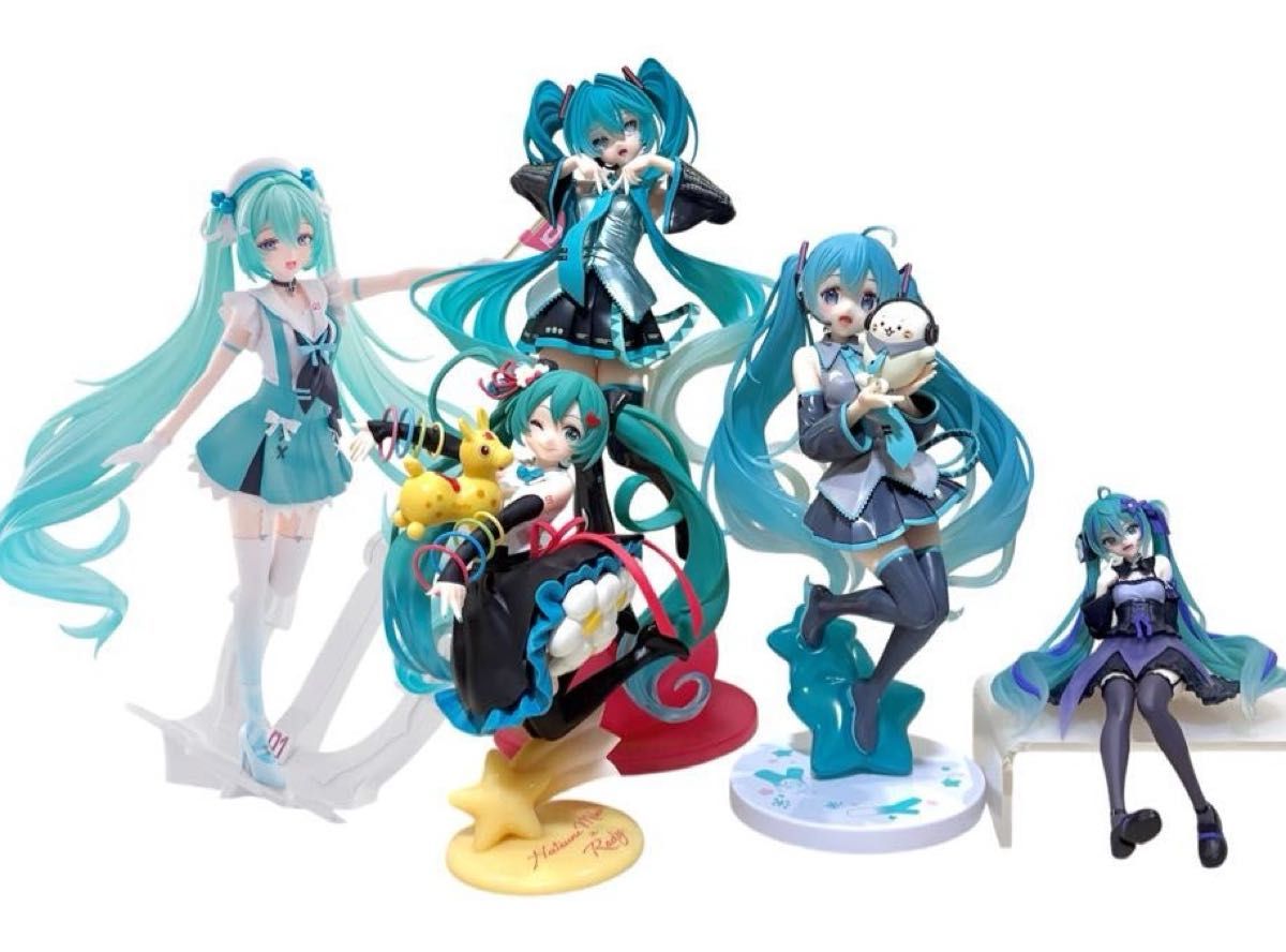初音未来 奖品手办 5件套装 打包出售