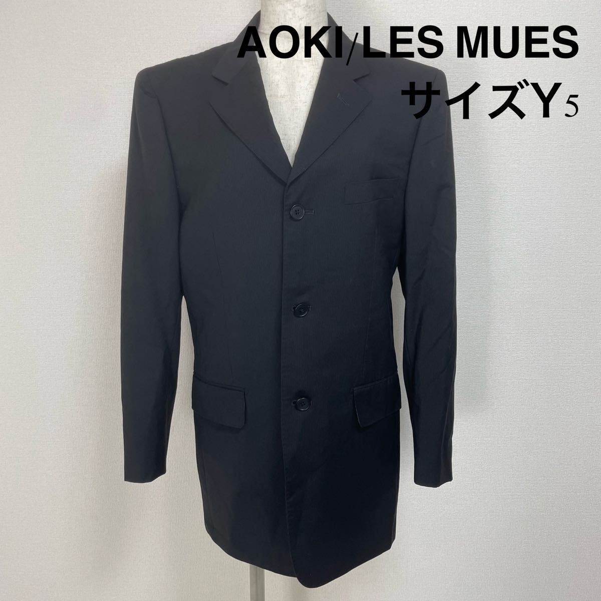 AOKI LES MUES青木男士泰勒夹克商务套装单黑色尺寸Y5