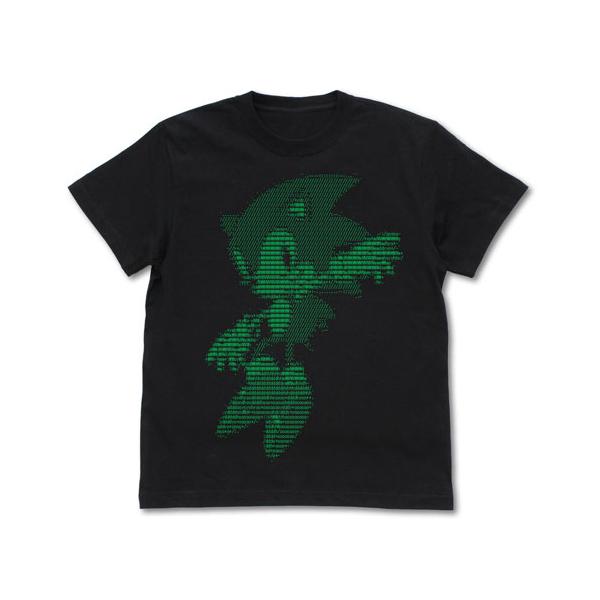ソニック・ザ・ヘッジホッグ ソニック アスキーアートTシャツ/BLACK-XL（再販）[コスパ]《１２月予約》