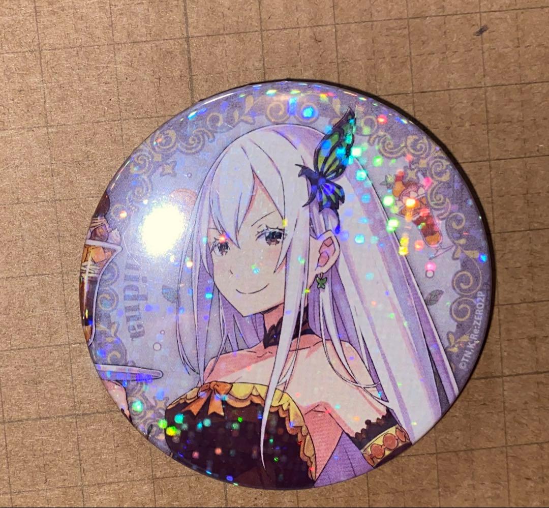 Re:Zero Starting Life in Another World - Ekidna Can Badge Emilia's Birthday Life Rare