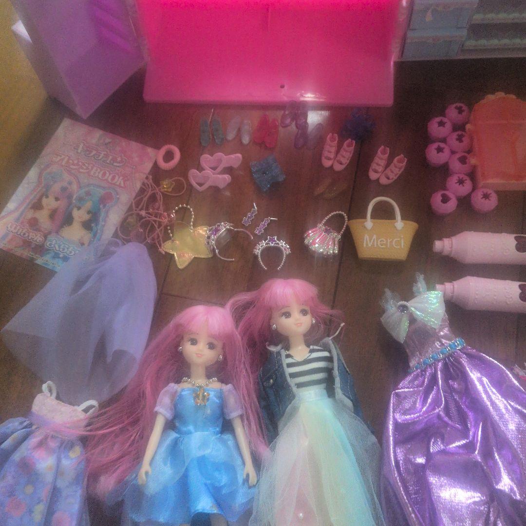 Rica-chan Dolls 2-Pack with Accessories, Dresses, and Dresser - Bulk Sale